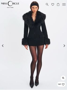 Miss Circle Hailee Wool Blend Mini Coat